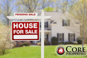 Image of a house for sale, pending sale sign