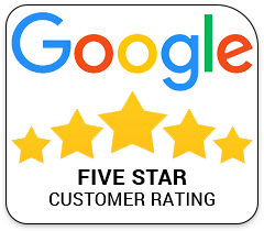 Image of Google's 5 start customer rating