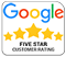 Image of Google's 5 star customer rating